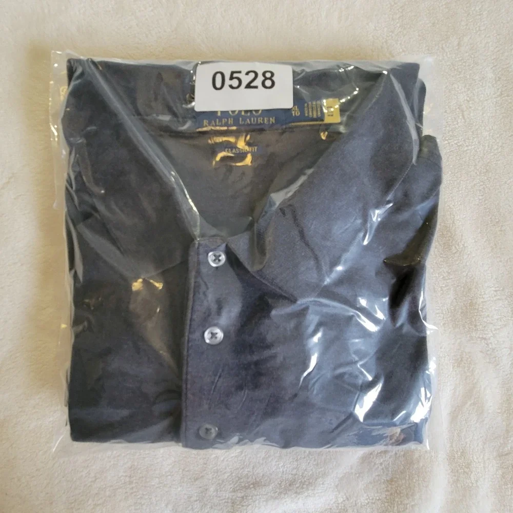 Polo Ralph Lauren Long Sleeve Polo Mens XL Charcoal Gray Classic Fit Cotton